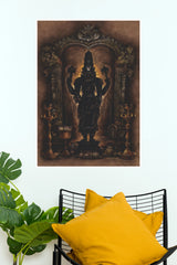 Lord Shree Ram Temple Wall Poster | Shri Ram Devotional Spiritual Art Print  (God Poster)