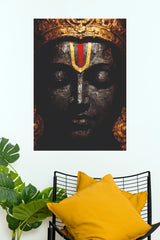 Lord Venkateswara Balaji Divine Face Wall Poster | Tirupati Spiritual Art  (God Poster)