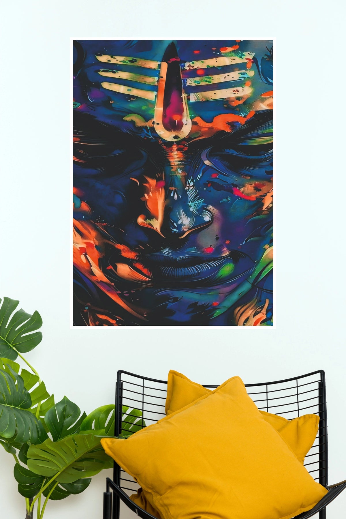 Om Namah Shivaya Abstract Lord Shiva Mahadev Wall Poster | The Poster Valley  (God Poster)