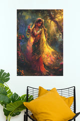 Radha Rani Divine Beauty Poster | Radha Rani Spiritual Wall Art | The Poster Valley  (God Poster)