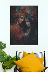 Shri Krishna & Radharani – Divine Love Spiritual Wall Poster  (God Poster)