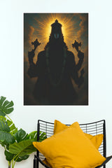 Divine Vishnu Radiance – Spiritual God Wall Poster  (God Poster)