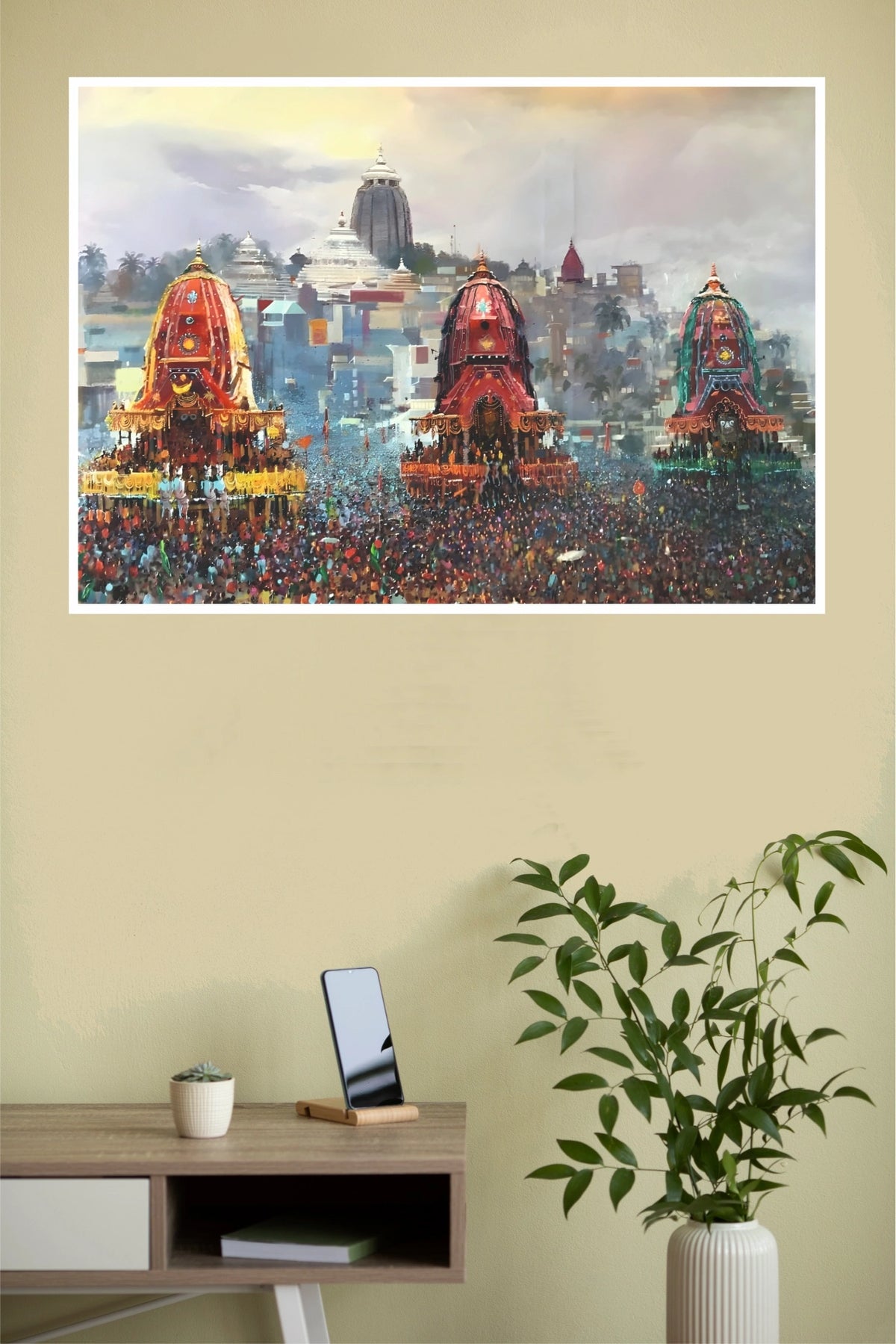 Jagannath Rath Yatra – Puri Divine Festival Wall Poster  (God Poster)
