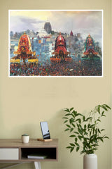 Jagannath Rath Yatra – Puri Divine Festival Wall Poster  (God Poster)