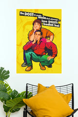 Andaz Apna Apna Bollywood Movie Poster | Classic Comedy Hindi Cinema Wall Art  (Bollywood Poster)