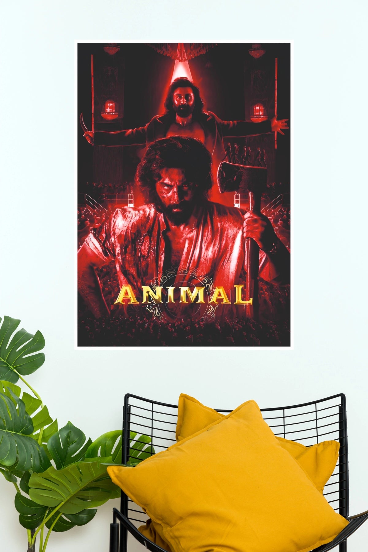 Animal 2023 Bollywood Movie Poster | Ranbir Kapoor Action Wall Poster  (Bollywood Poster)