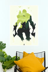 Assassin’s Creed Valhalla Inspired Poster – Viking Warrior Silhouette Wall Art (Game Poster)