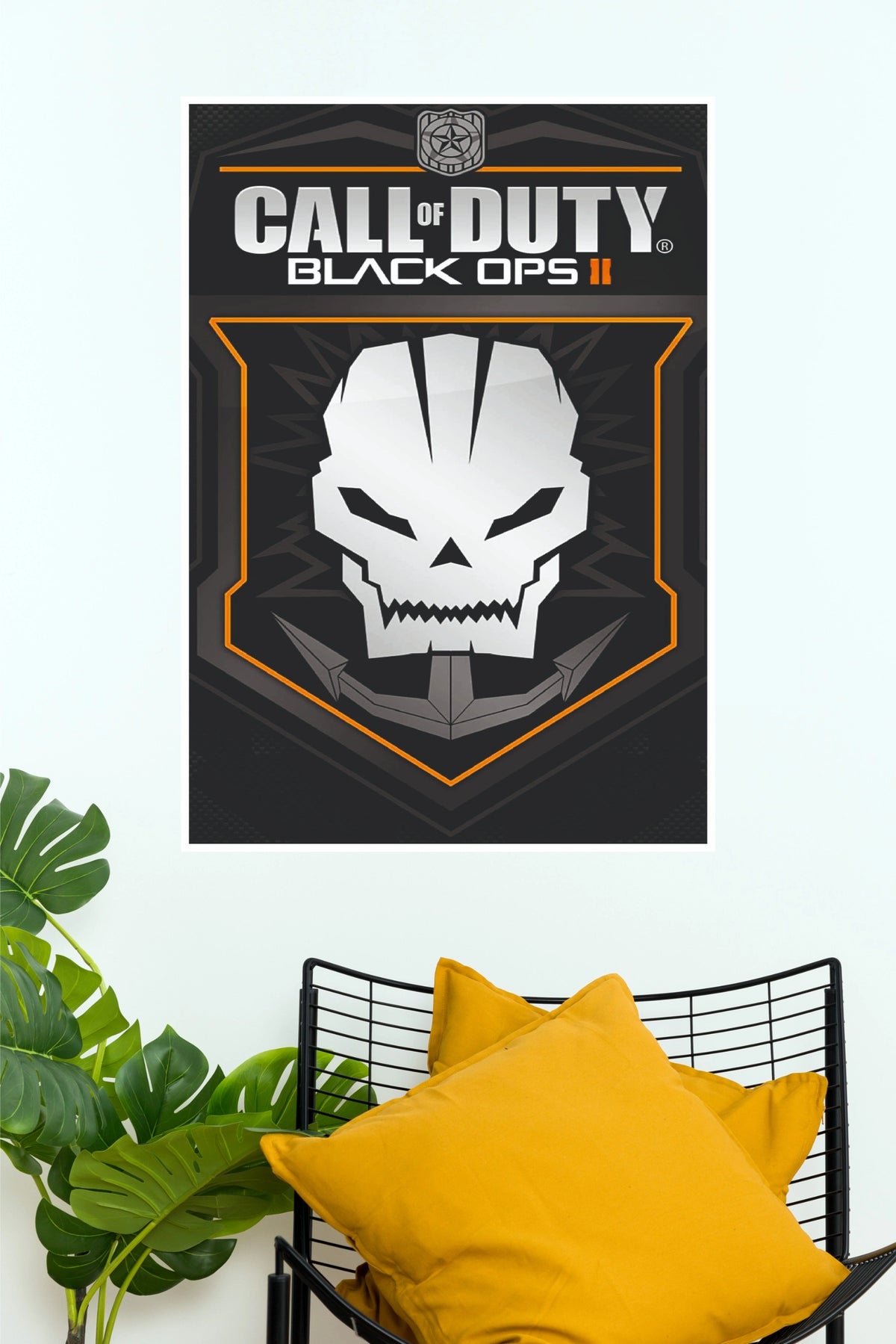 Call of Duty Black Ops II Poster – Skull Gaming Wall Art Print (Game Poster)