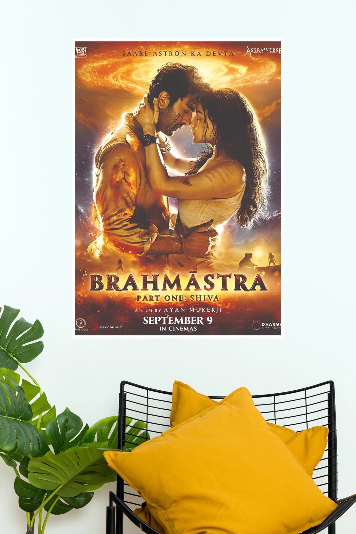 Brahmāstra: Part One – Shiva Vertical Movie Poster | Premium Bollywood Fantasy Wall Art Print   (Bollywood Poster)