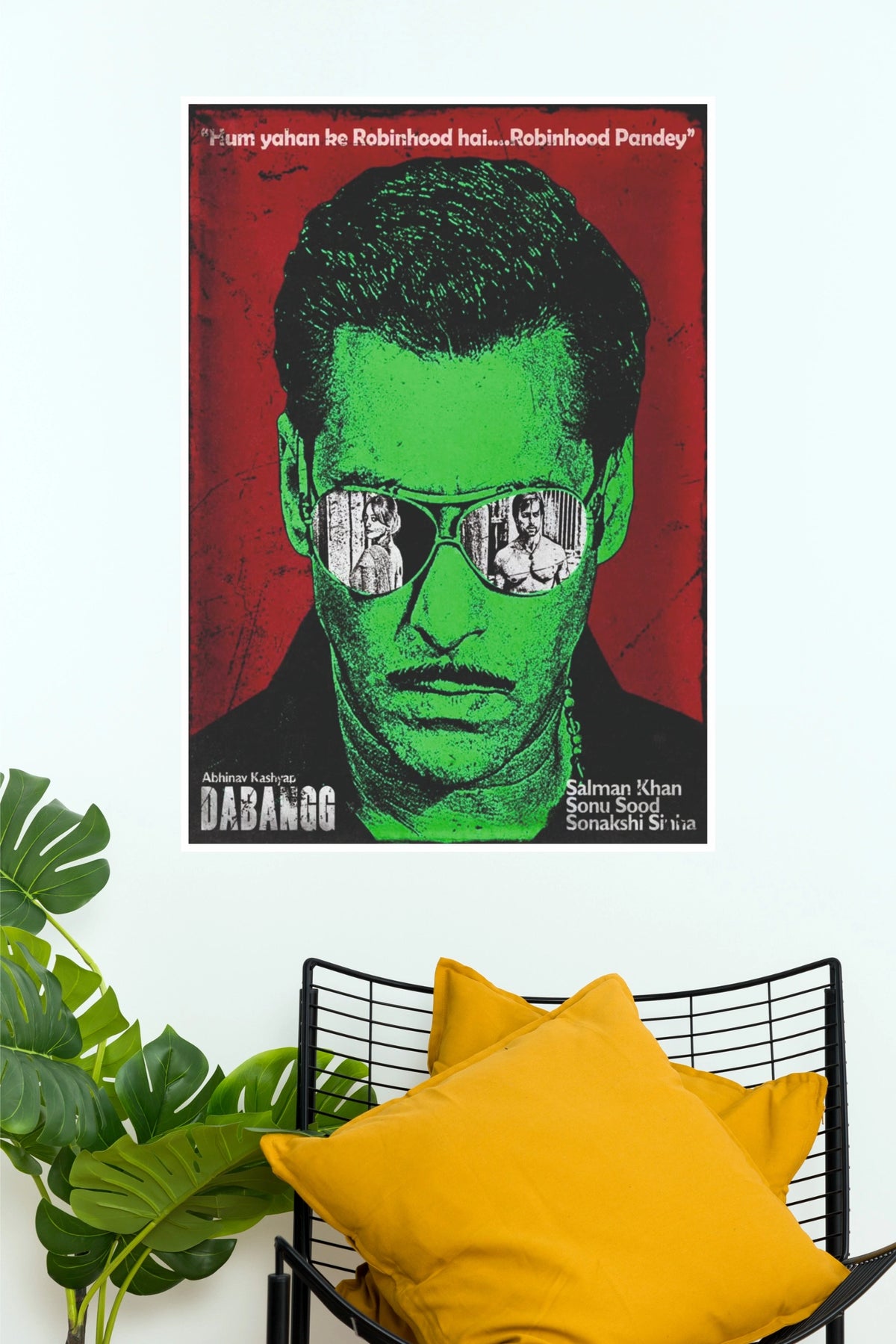 Dabangg Movie Poster Wall Art | Bollywood Action Film Paper Poster | Vertical Decorative Wall Poster (Bollywood Poster)