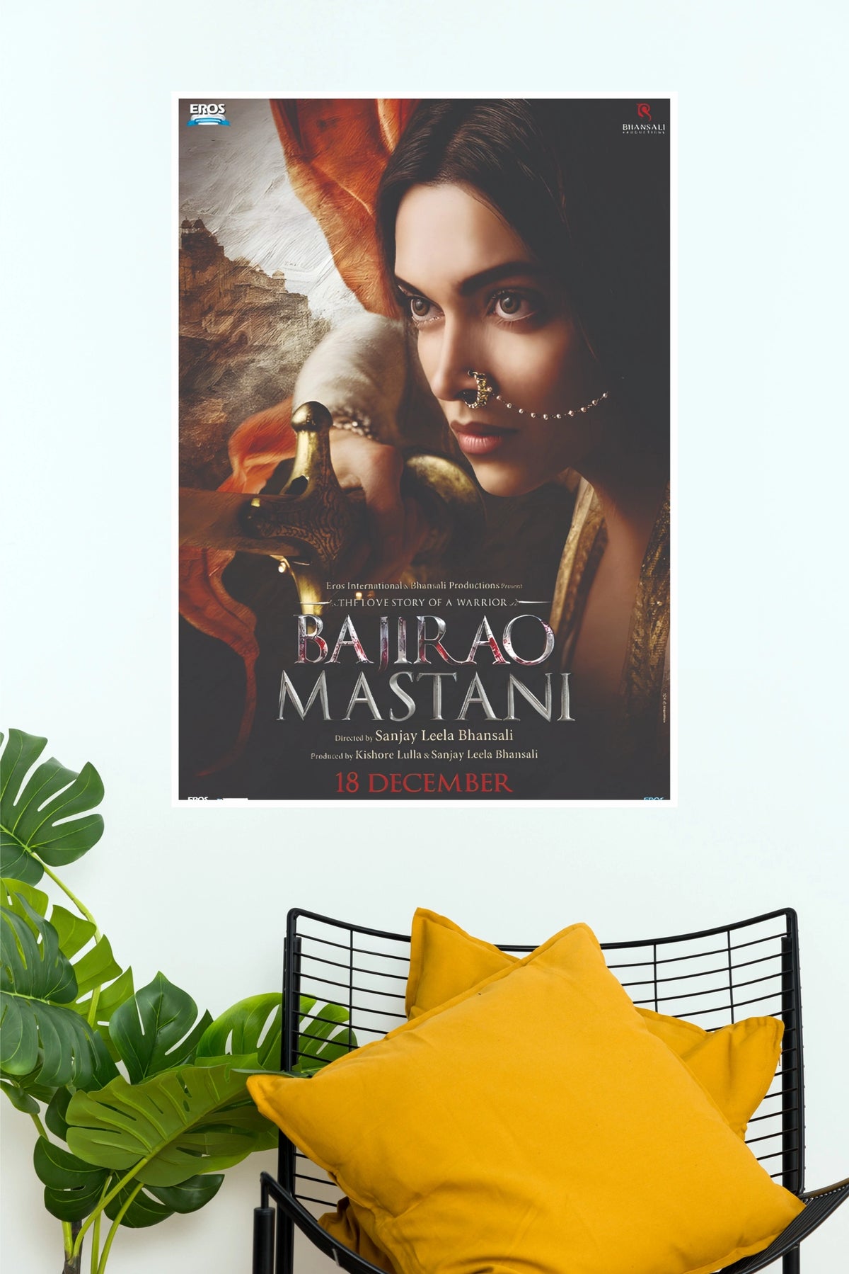 Bajirao Mastani Movie Poster – Royal Bollywood Vertical Wall Art Print  (Bollywood Poster)
