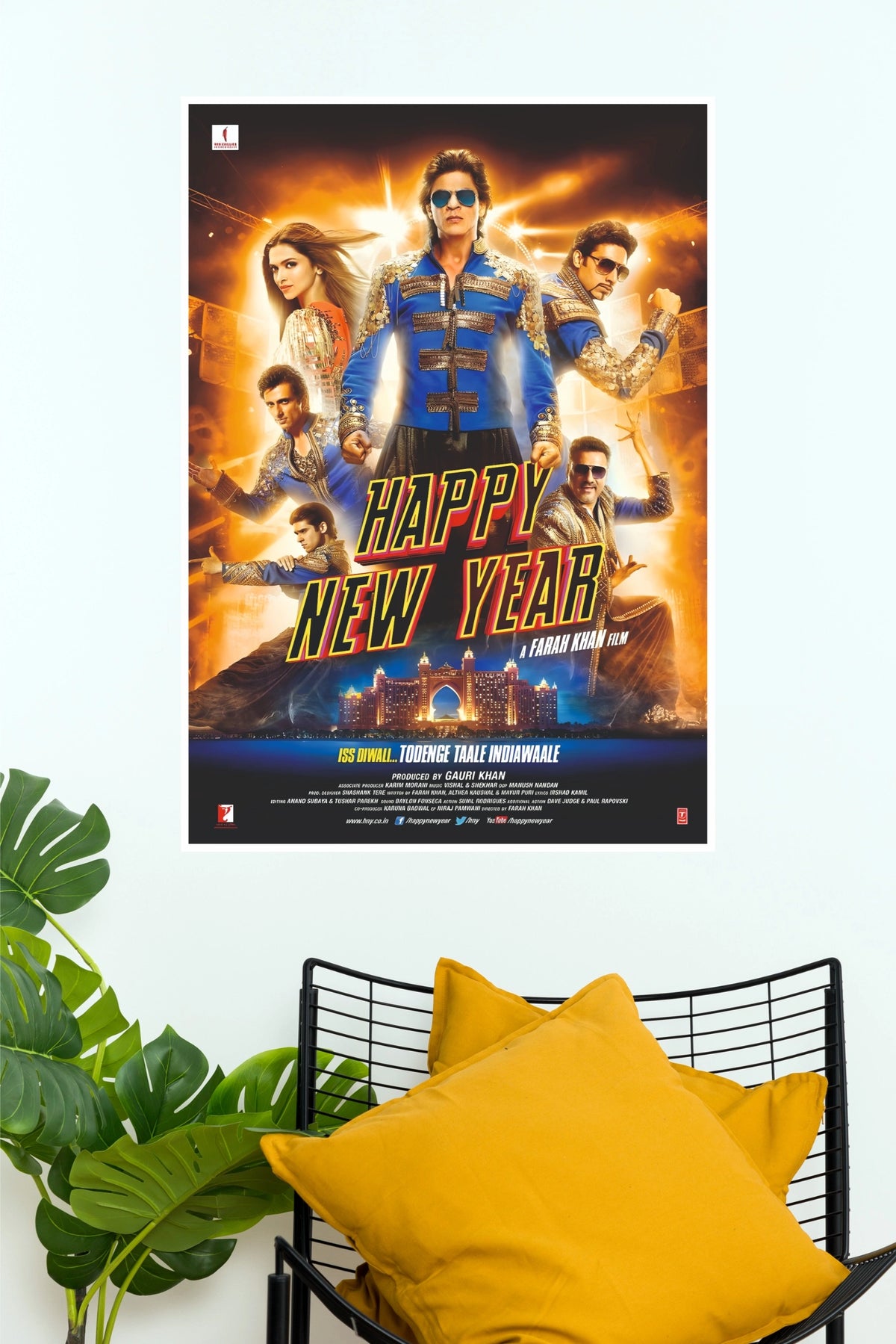 Happy New Year – Bollywood Action Comedy Movie Wall Poster (Bollywood Poster)