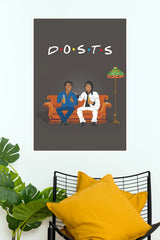 Jai Veeru Dosti – Sholay Friendship Bollywood Wall Poster  (Bollywood Poster)