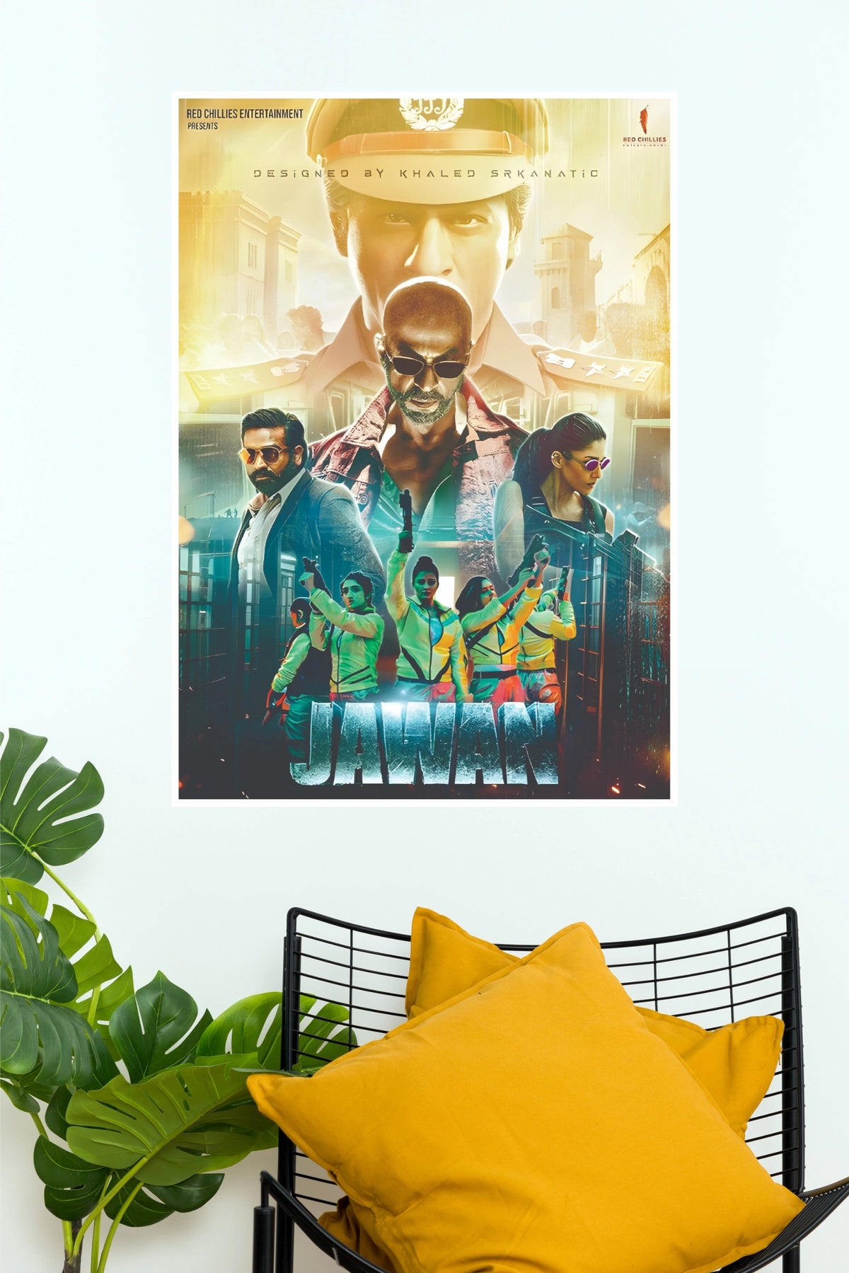 Jawan – Powerful Bollywood Action Movie Wall Poster  (Bollywood Poster)