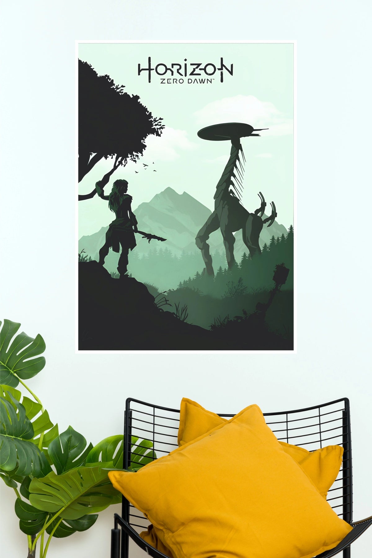 Horizon Zero Dawn Aloy & Machine Poster | Gaming Wall Art (Game Poster)