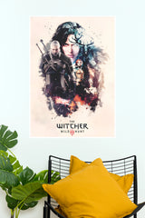 The Witcher 3 Wild Hunt Watercolor Art Poster ( Game Posters)