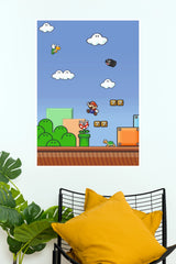 Super Mario Classic Level Gameplay Poster (Game Posters)