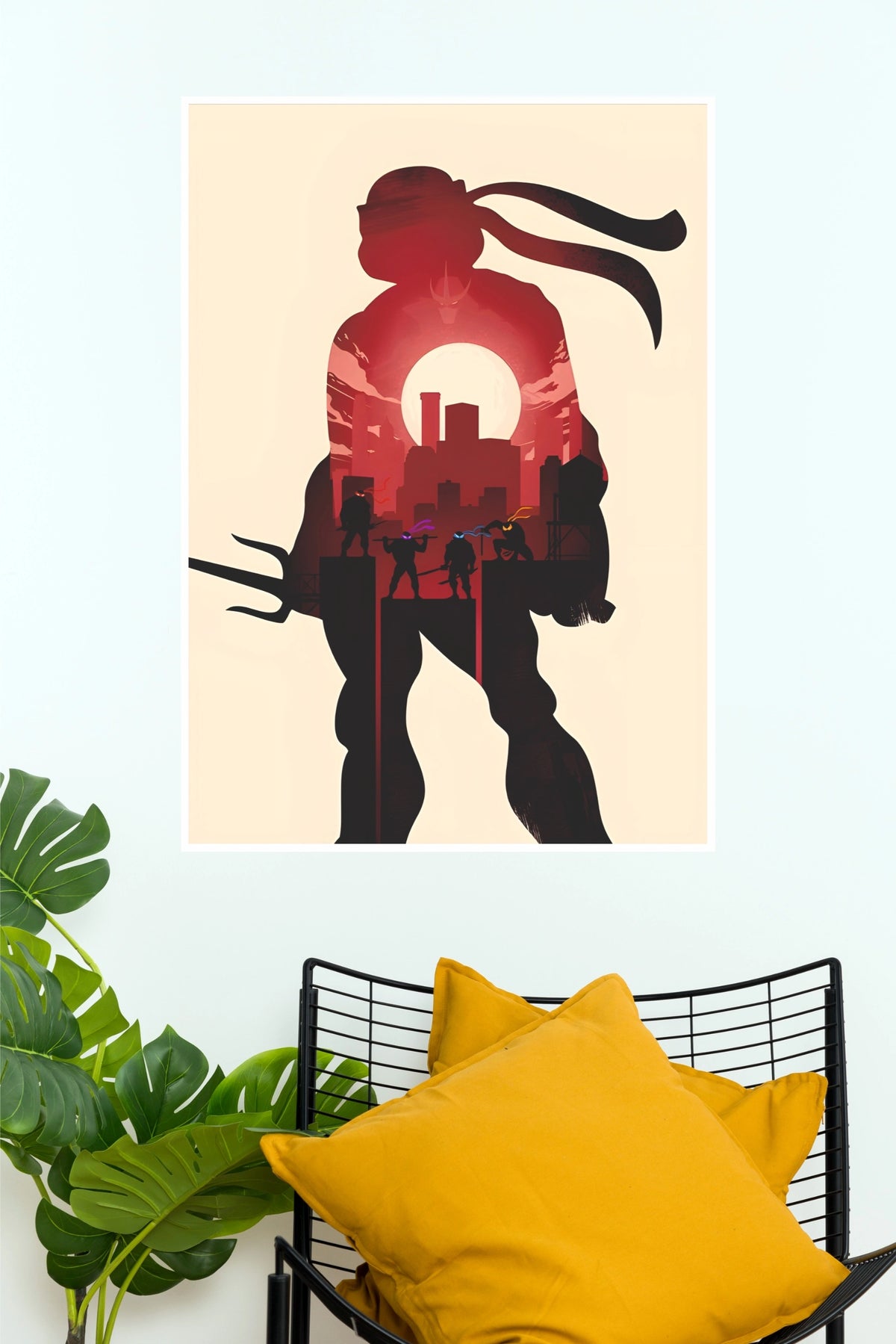 Teenage Mutant Ninja Turtles Silhouette City Poster (Game Posters)