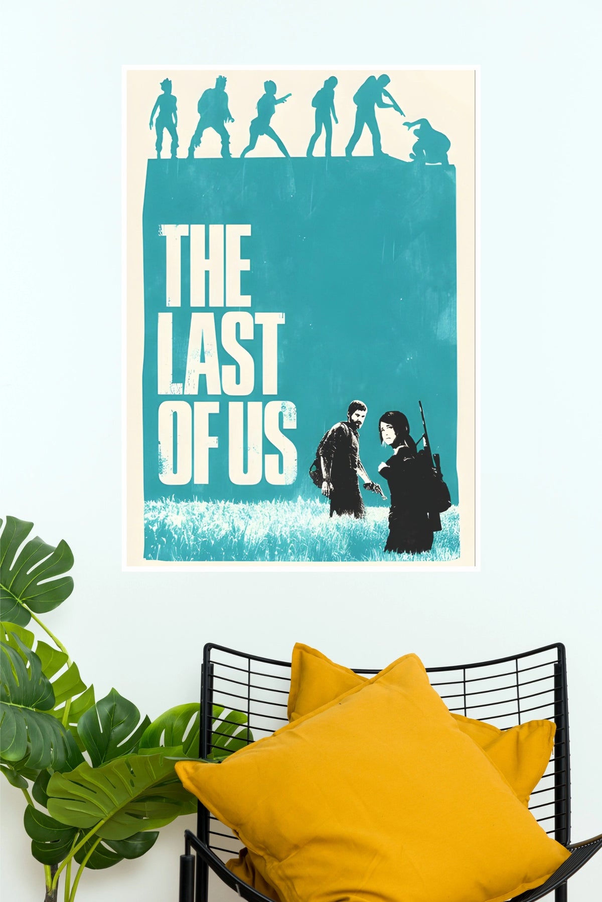 The Last of Us Blue Evolution Silhouette Poster (Game Posters)