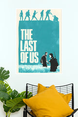 The Last of Us Blue Evolution Silhouette Poster (Game Posters)