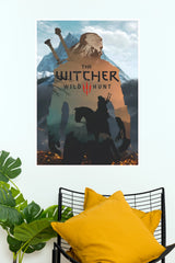 The Witcher 3 Wild Hunt Double Exposure Landscape Paper Poster (  Game Posters)