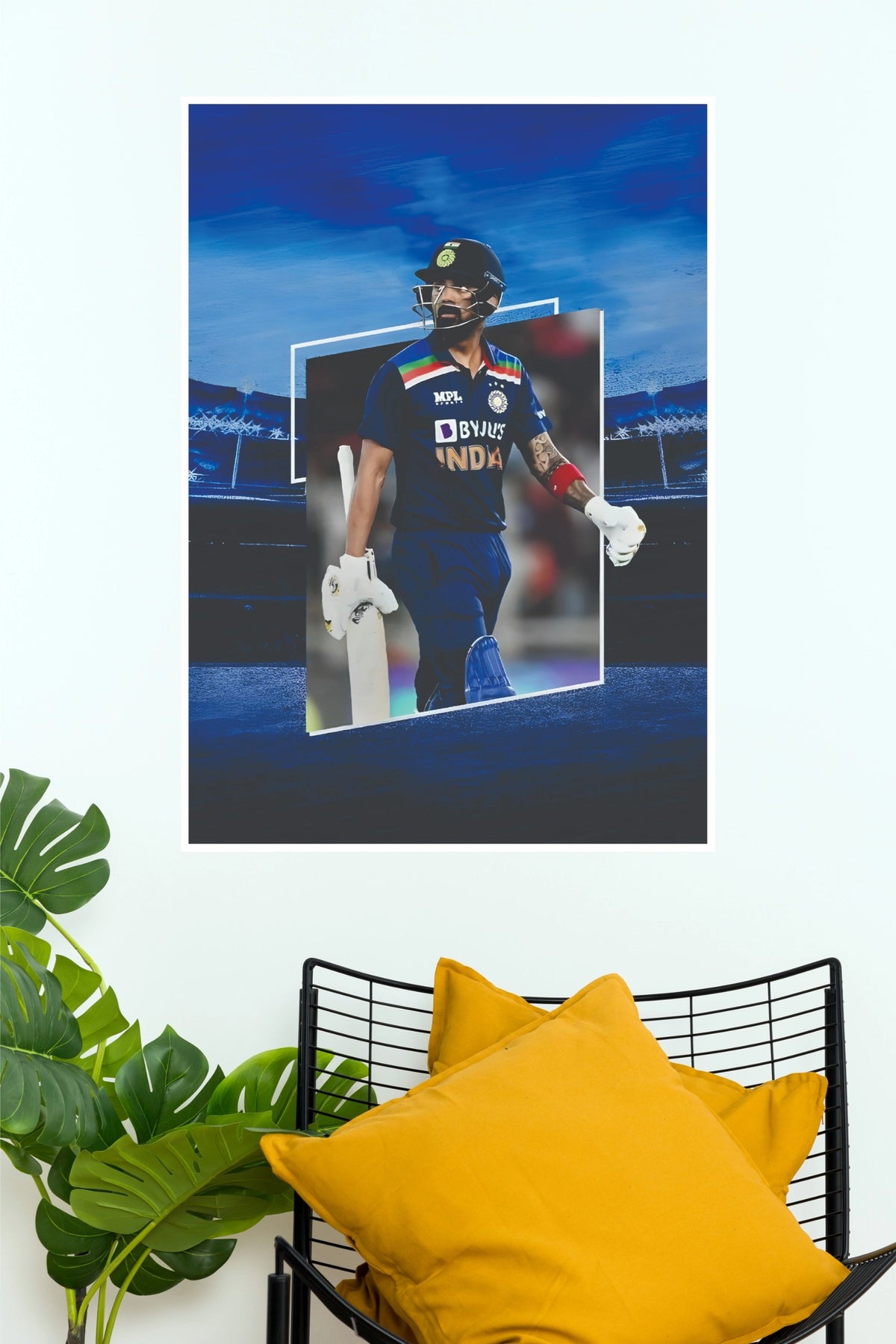 KL Rahul Indian Cricket Team Poster (Cricket  Poster)