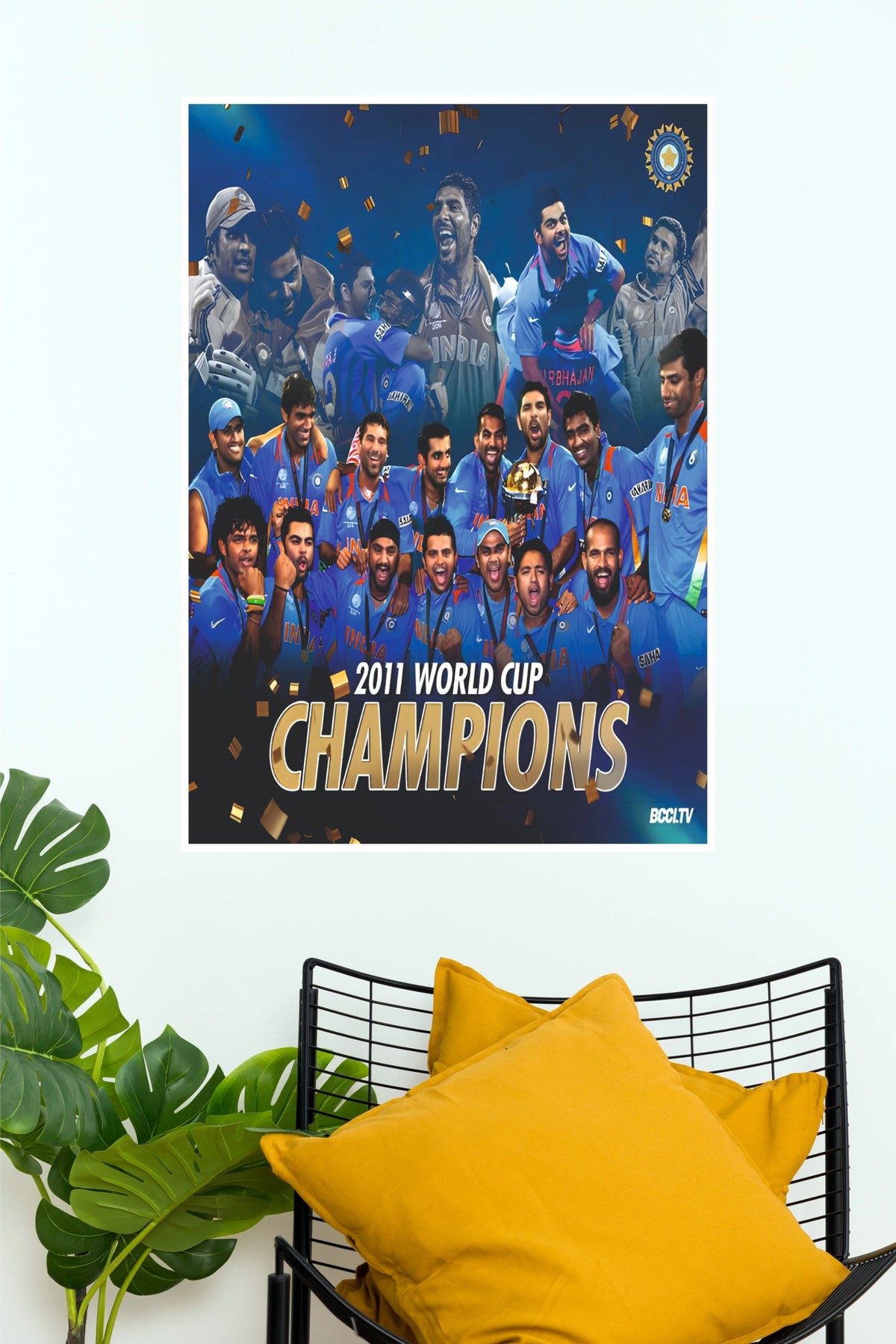 Team India 2011 World Cup Champions Celebration Poster (Cricket  Poster)