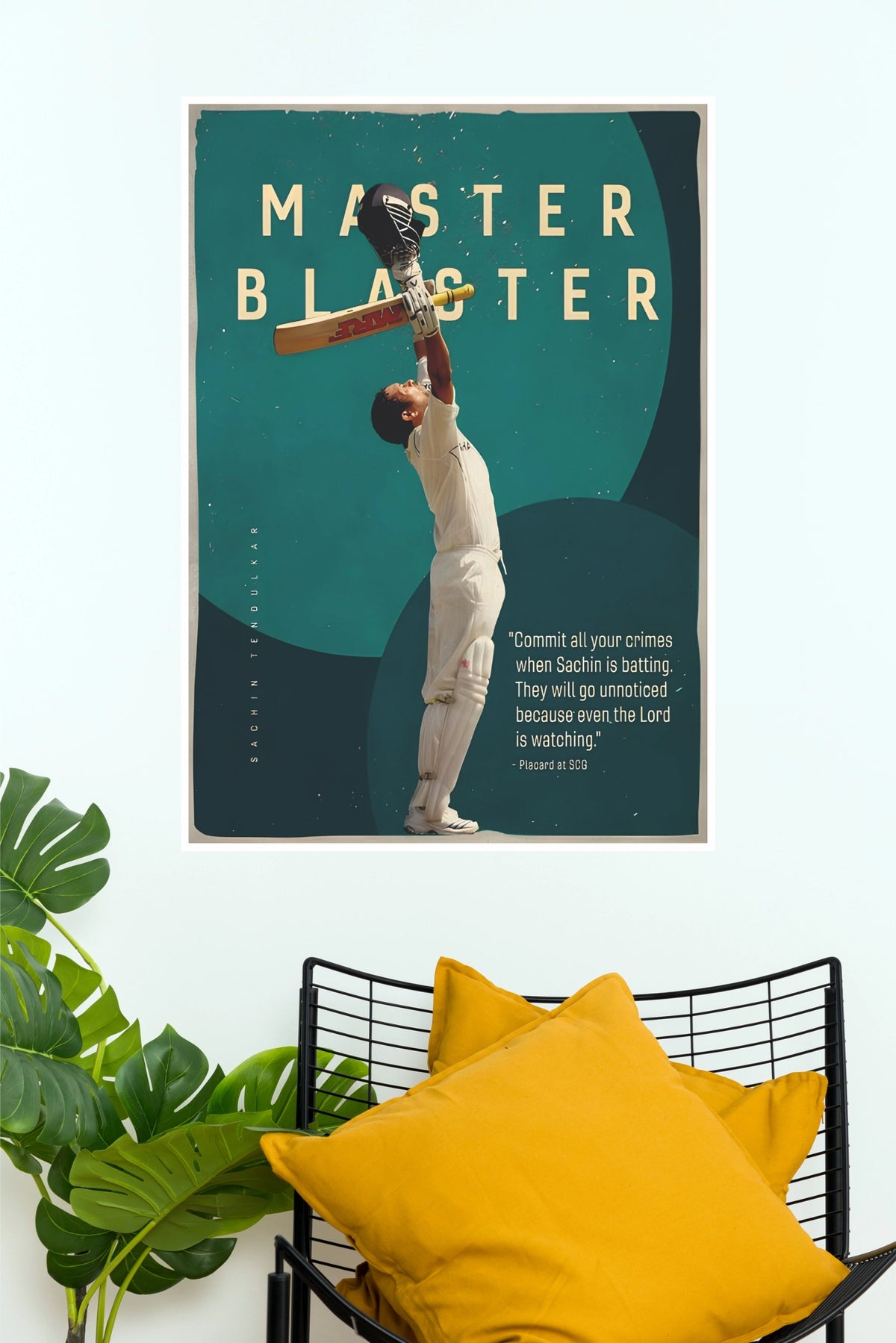 Sachin Tendulkar Master Blaster Century Celebration Poster  (Cricket  Poster)