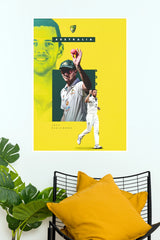 Josh Hazlewood Australia Test Cricket Graphic Poster  (Cricket  Posters)
