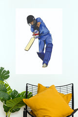 Team India Batsman Classic Front Foot Drive Poster (Cricket  Posters)