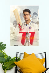 Shubman Gill The Prince Graphic Collage Art Poster  (Cricket Posters)