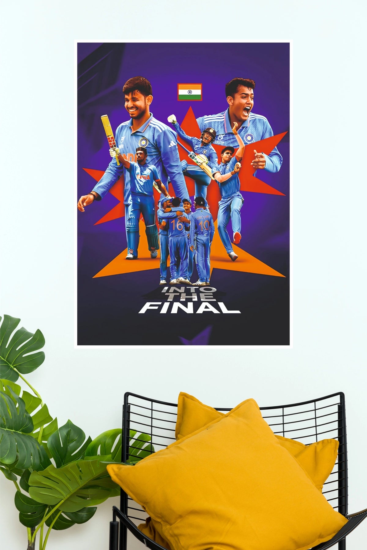 Team India Into The Final Poster (Cricket  Posters)