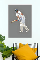 Virat Kohli Test Cricket Artwork Poster   (Cricket  Posters)