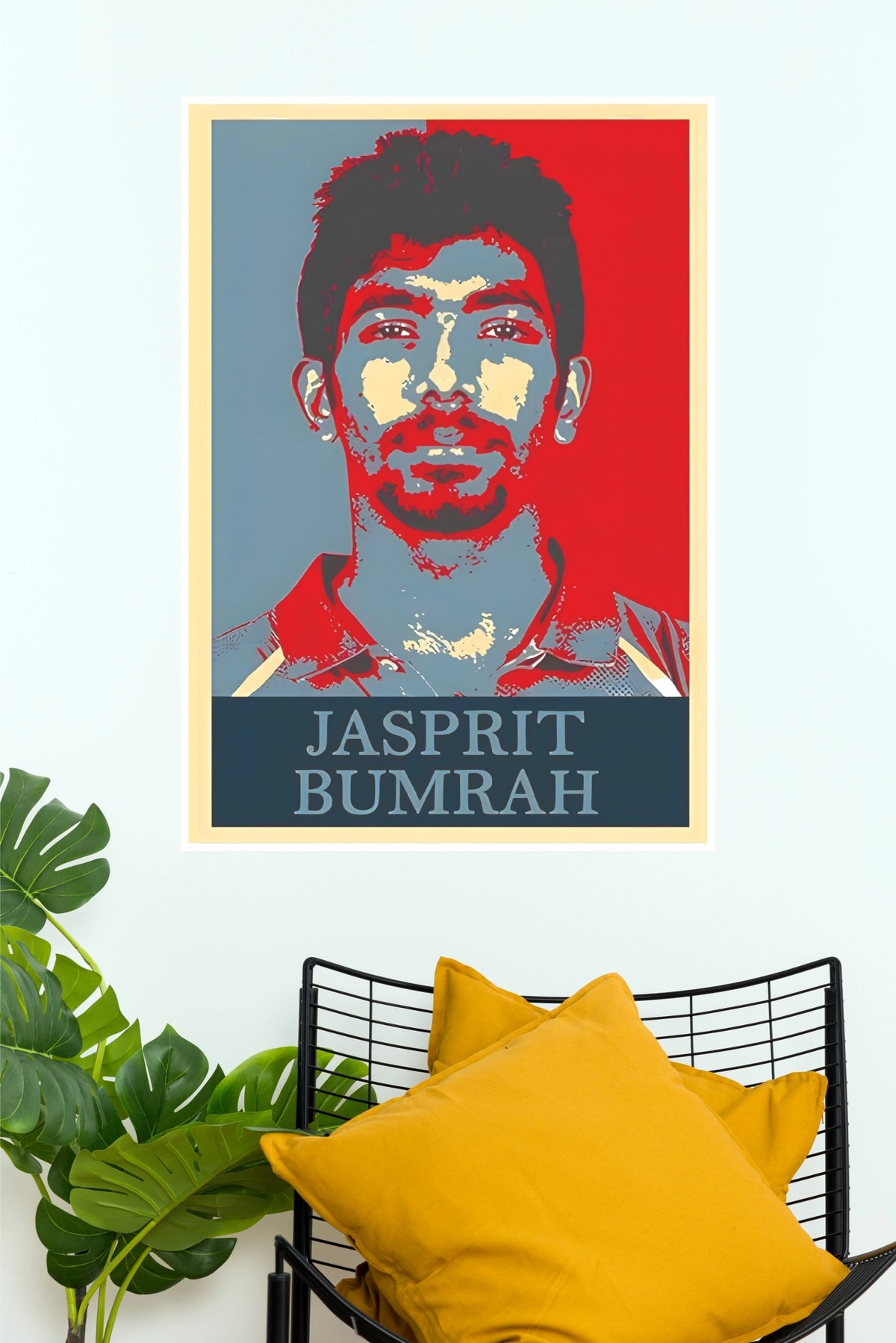 Jasprit Bumrah Pop Art Poster (Cricket  Posters)