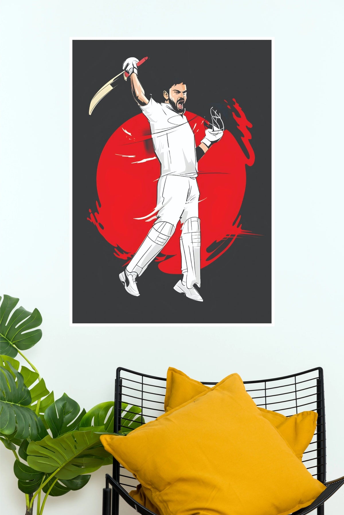 Virat Kohli Test Century Celebration Poster (Cricket  Posters)