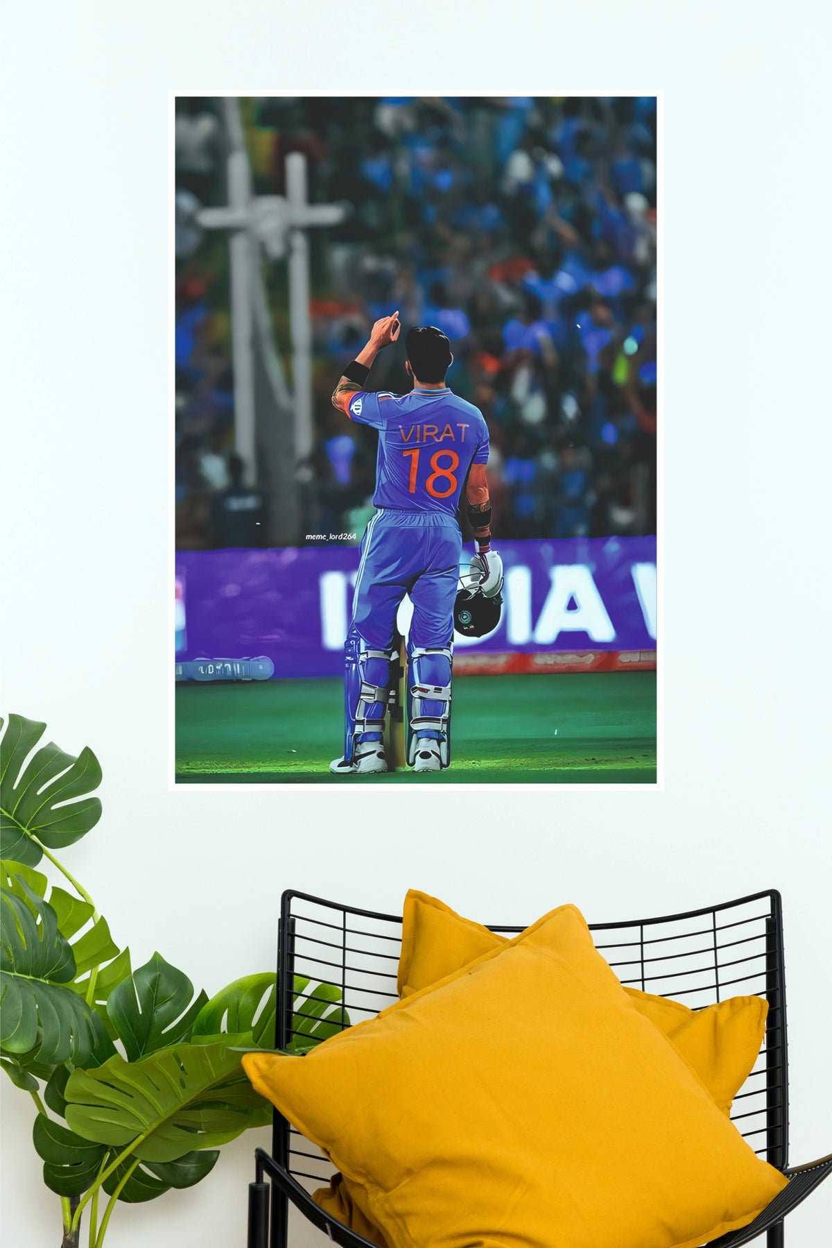 Virat Kohli Number 18 Poster  (Cricket  Posters)