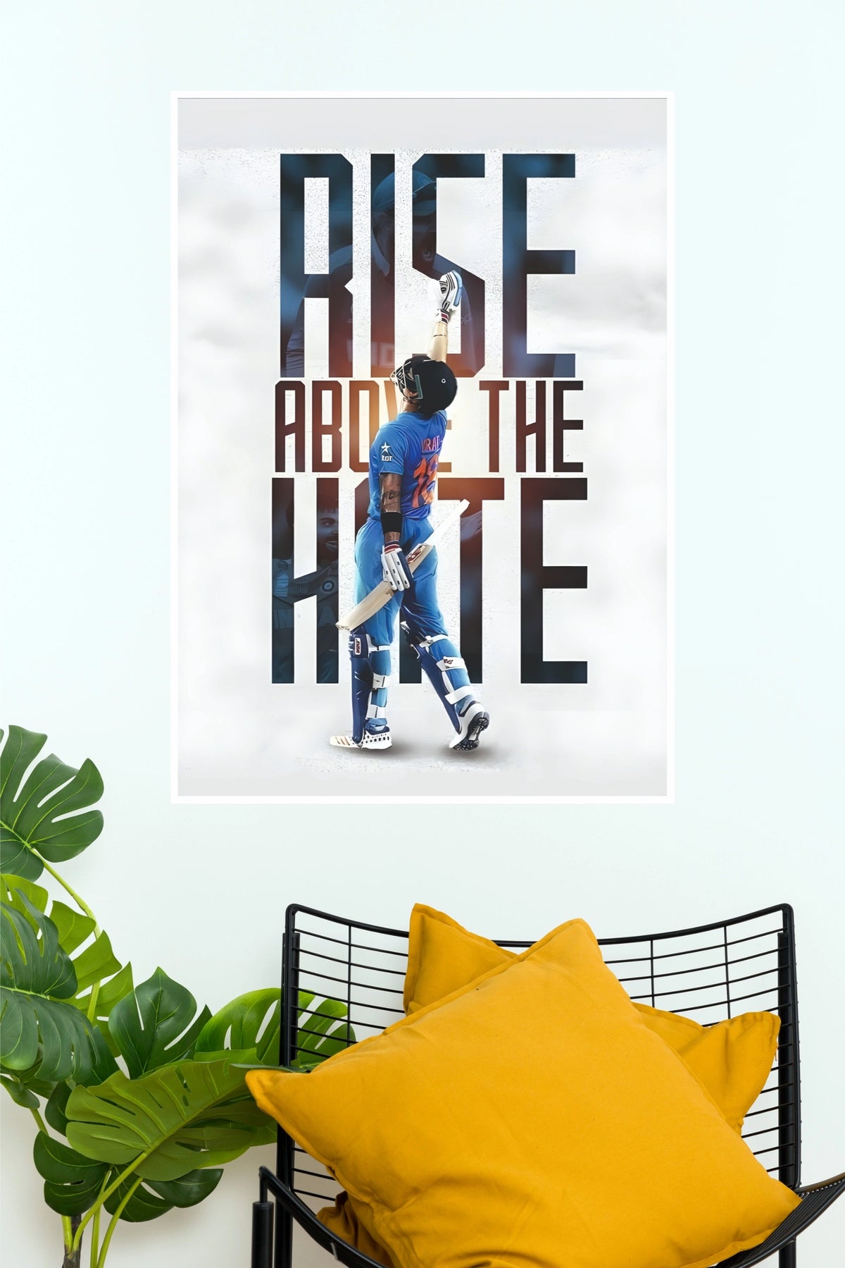 Virat Kohli Rise Above The Hate Poster (Cricket  Posters)
