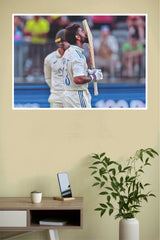 Virat Kohli Kissing Bat Test Century Poster  (Cricket  Posters)