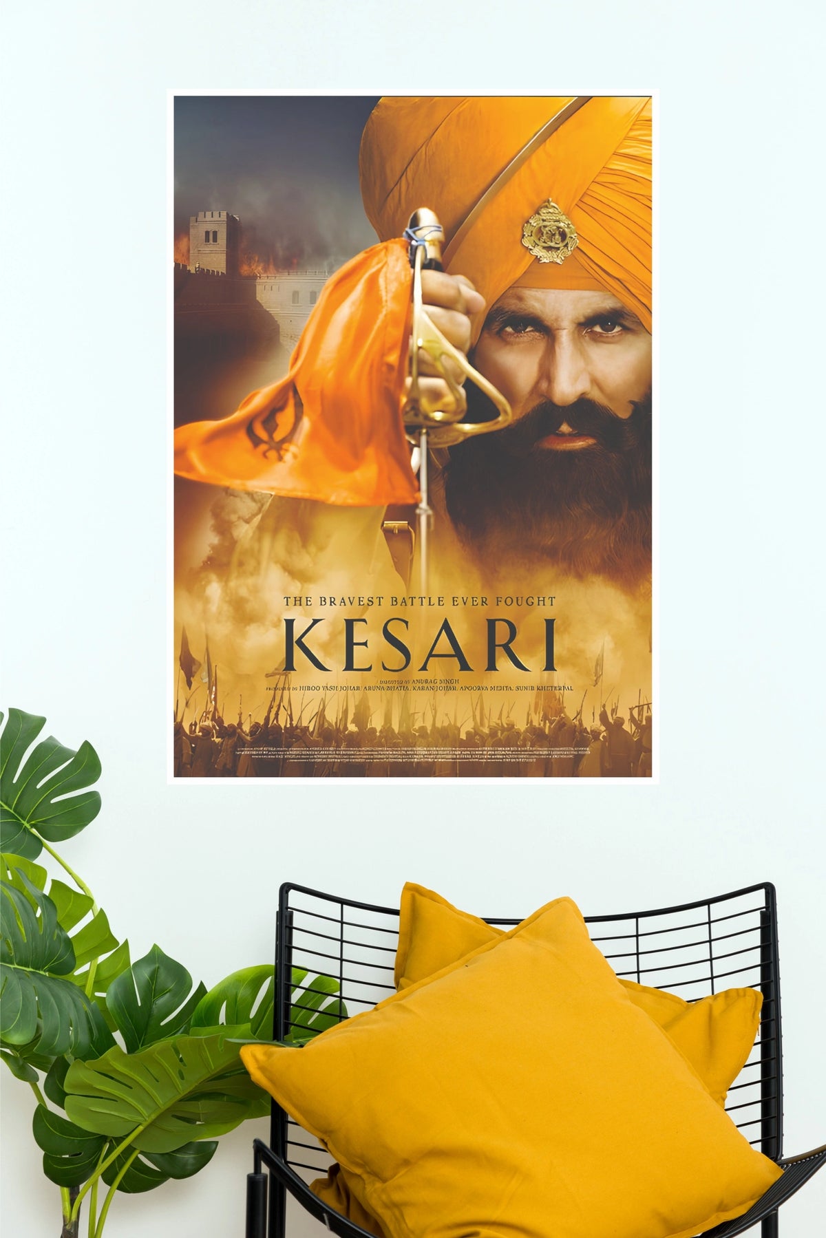 Kesari – Bollywood Historical War Drama Movie Wall Poster  (Bollywood Poster)