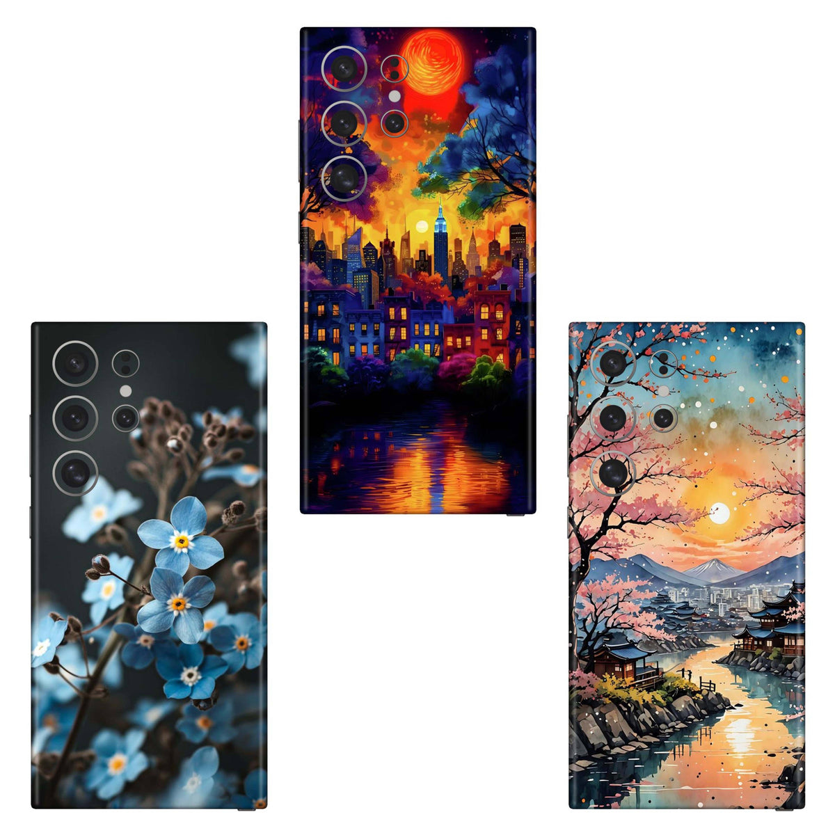 Combo 107 Mobile Skin Pack Of 3 Combo
