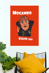 Mogambo Khush Hua – Retro Bollywood Villain Quote Wall Poster  (Bollywood Poster)