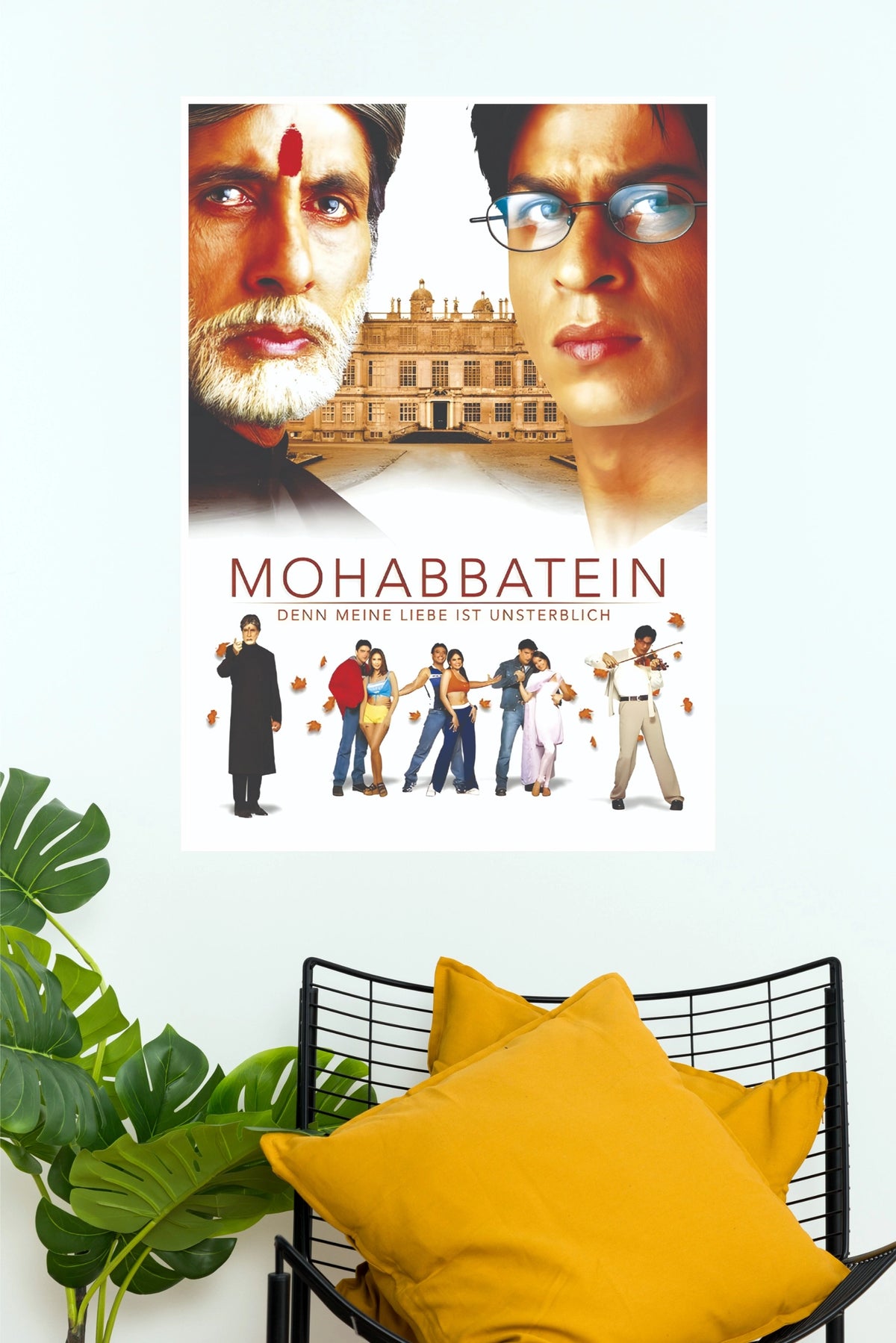 Mohabbatein – Classic Bollywood Romantic Drama Movie Wall Poster  (Bollywood Poster)