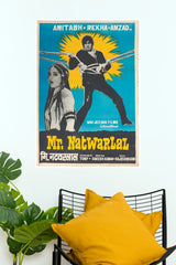 Mr. Natwarlal – Classic Bollywood Vintage Action Drama Wall Poster (Bollywood Poster)