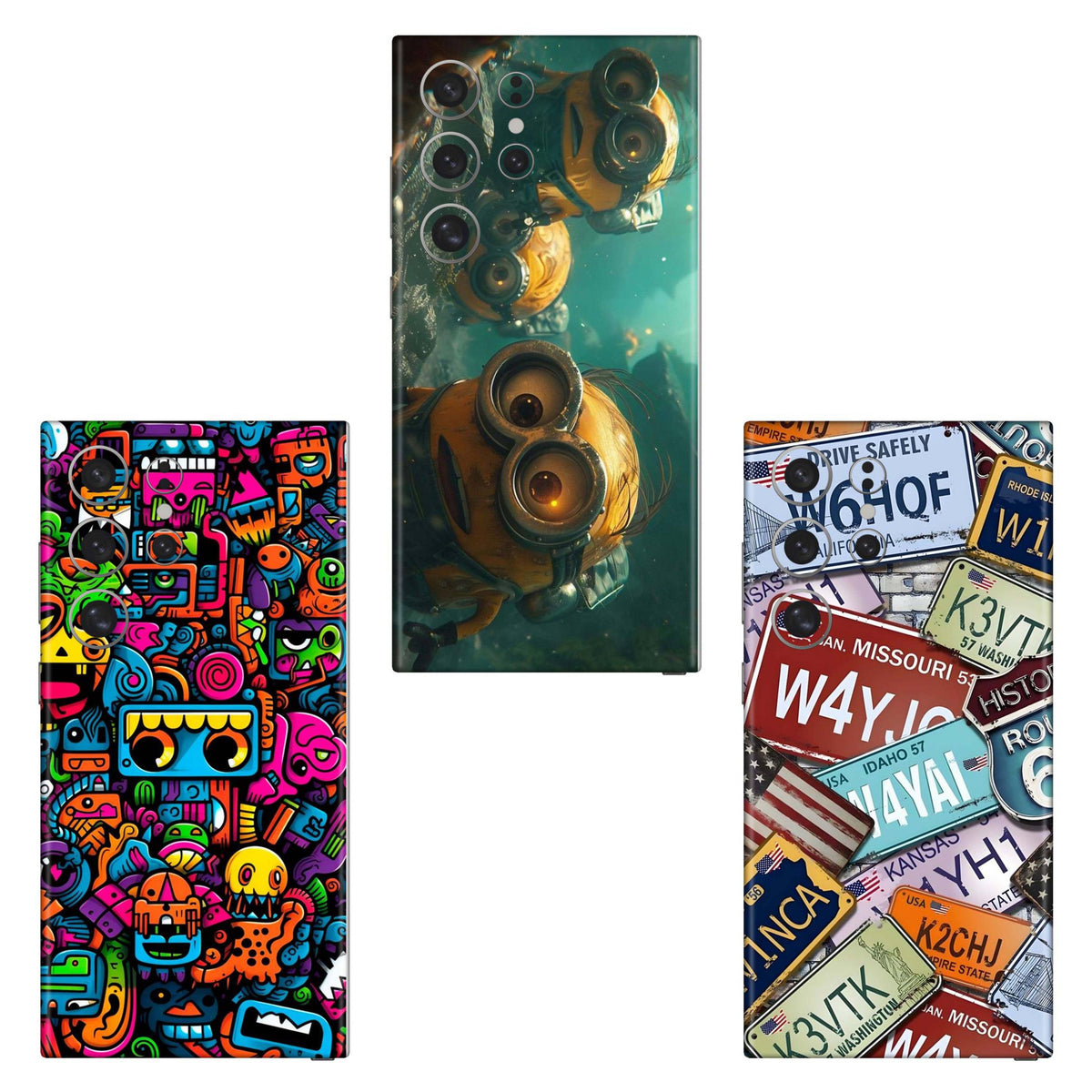 Combo 110 Mobile Skin Pack Of 3 Combo