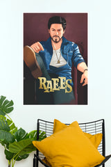 Raees – Illustrated Bollywood Crime Drama Wall Poster (Bollywood Poster)