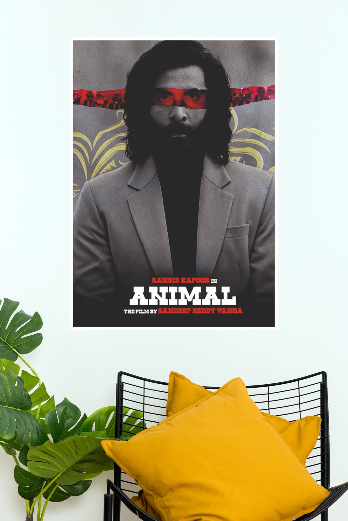 Animal – Dark Monochrome Bollywood Drama Wall Poster  (Bollywood Poster)