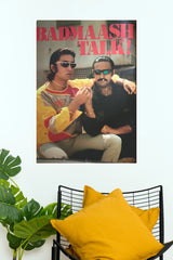Badmaash Talk – Retro Bollywood Duo Attitude Wall Poster  (Bollywood Poster)