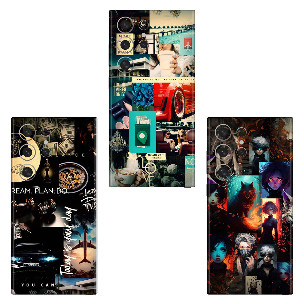 Combo 113 Mobile Skin Pack Of 3 Combo