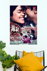 The Sky Is Pink Movie Poster | Romantic Bollywood Couple Wall Art for Home & Bedroom Decor  (Bollywood Poster)