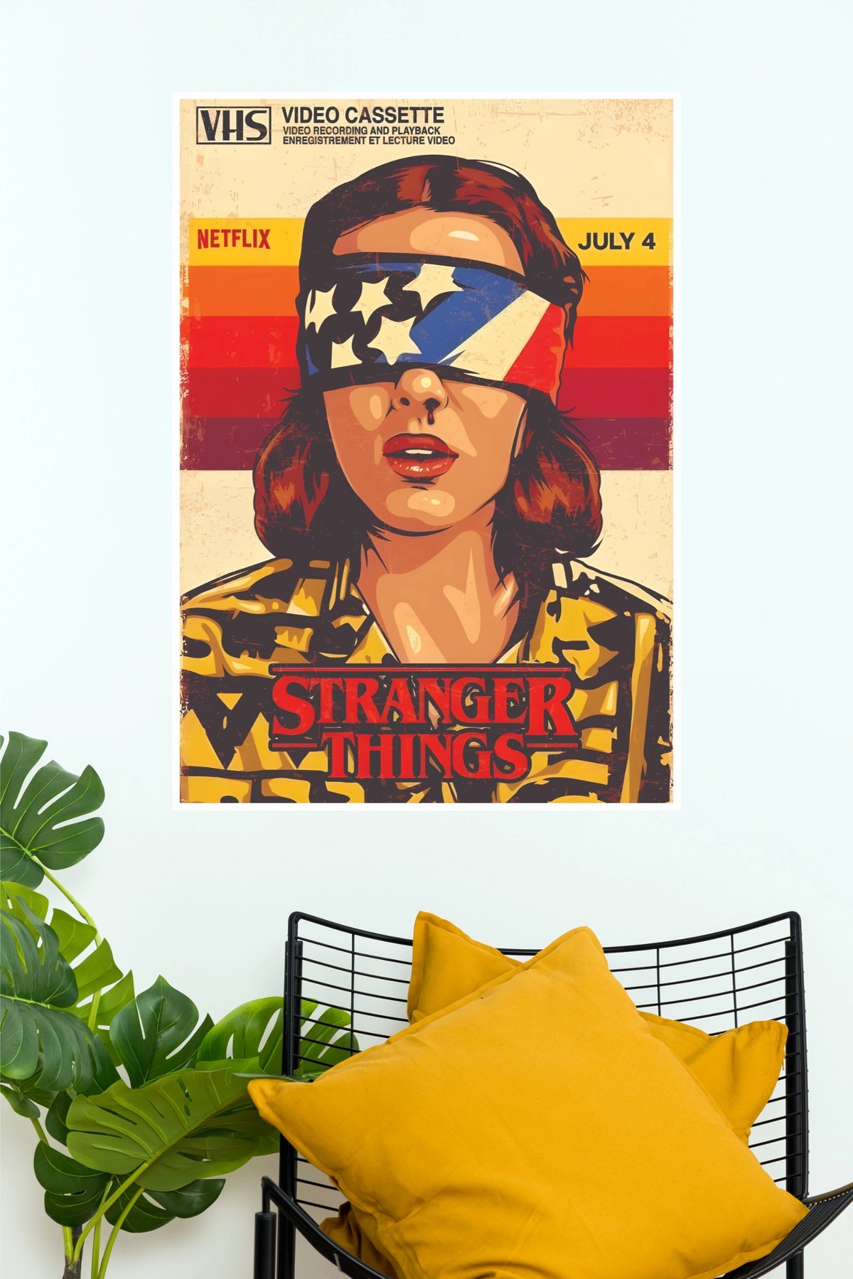 Stranger Things – Retro VHS Vintage Movie Wall Poster (Hollywood Poster)
